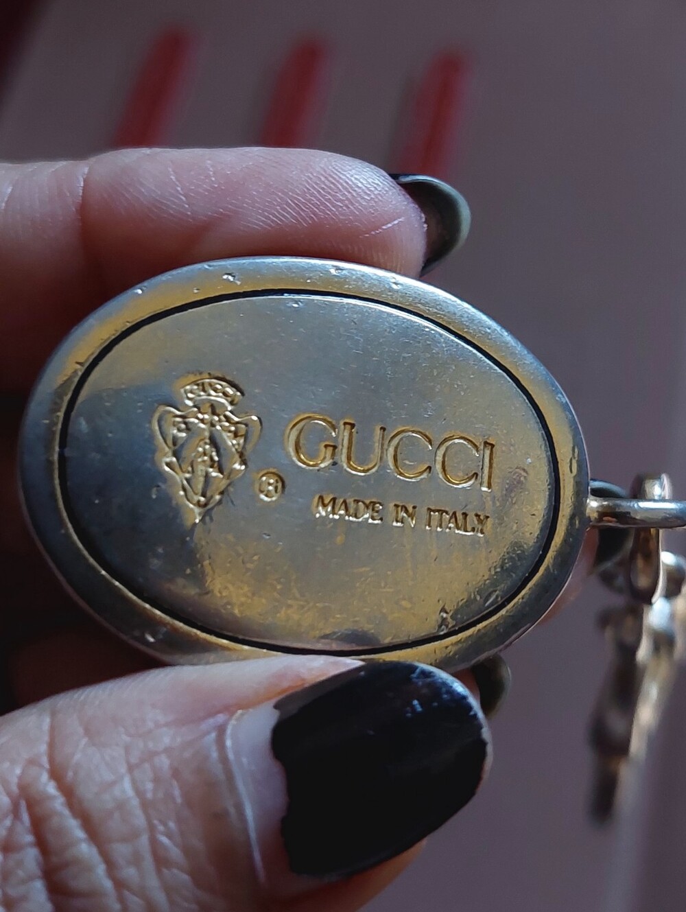 Authentic VERY RARE 1984 Gucci GG Monogram Keychain with COA - Picture 3 of 6